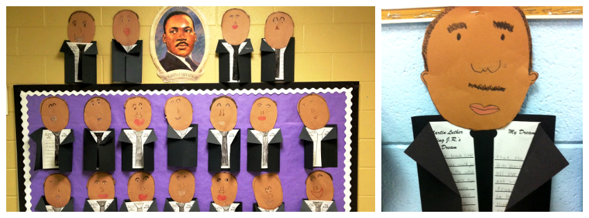 I love celebrating Martin Luther King Jr. in my classroom! This suit and tie craft is perfect for any learner and is so easy to put together. You can create a whole lesson based on this one activity. Grab the FREE template here! 