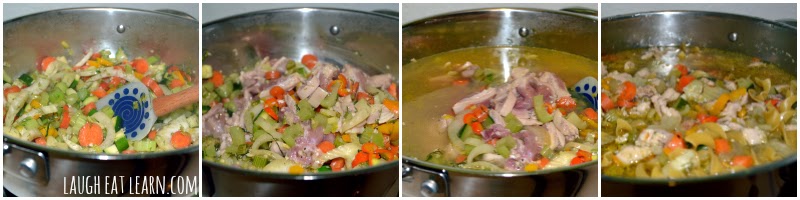 Feeling a little blue? This homemade hearty chicken noodle soup is easy to throw together and delicious to eat. It's super hearty and can be used with tons of veggies that are already in your fridge. 