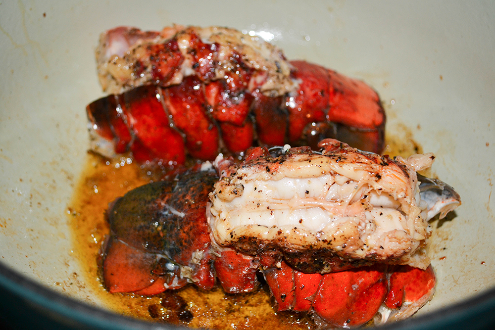 Ready for a fancy dinner in a breeze all while keeping it completely low carb and keto friendly? I knew I didn't want to go the traditional route with the lobster tails and that's when I thought about doing a bacon and parmesan sauce that would complement the lobster, in the best way. Top these tails with a squeeze of lemon and the best cauliflower mash that could fool anyone!