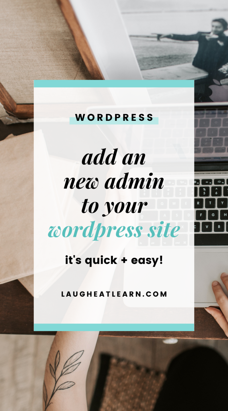 add admin page wordpress