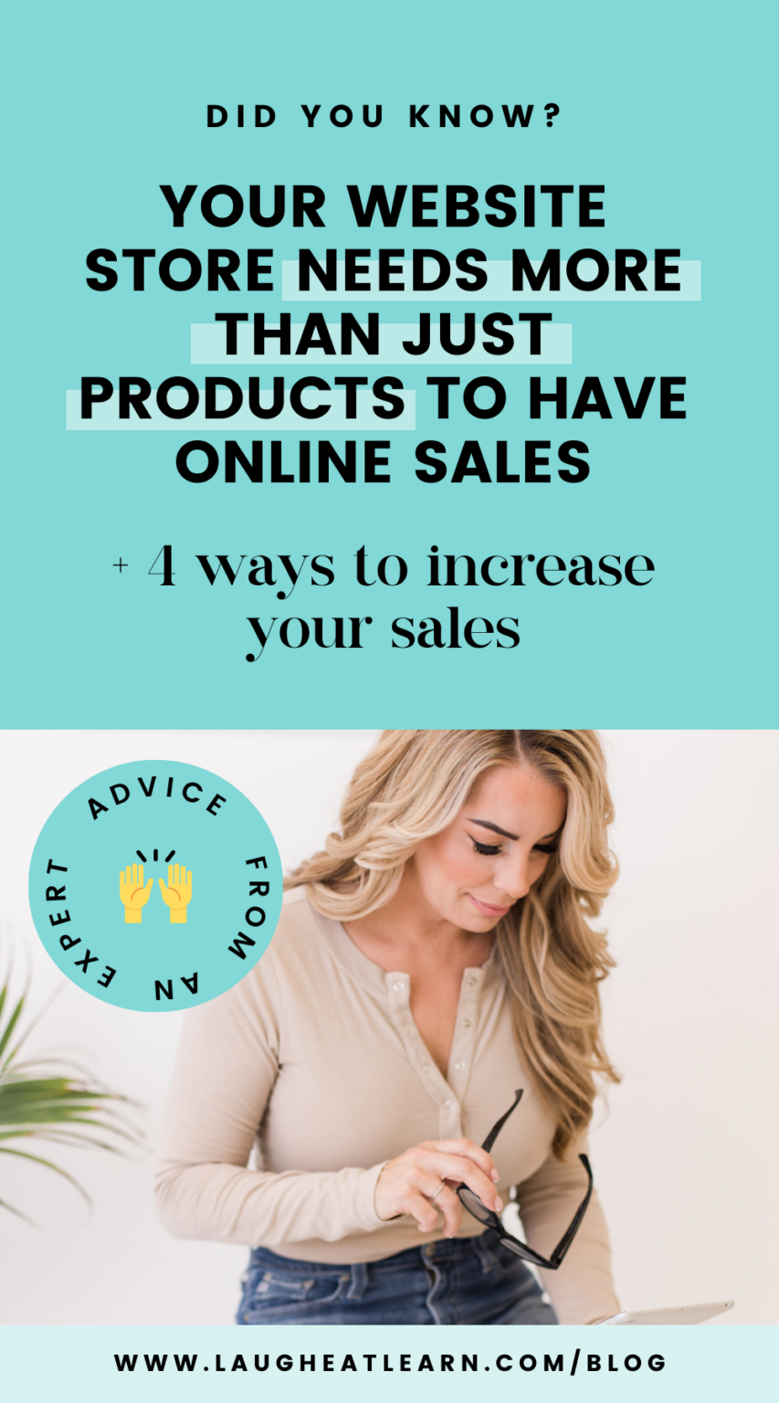 4 Ways To Increase Online Sales On Your Website • Laugh Eat Learn