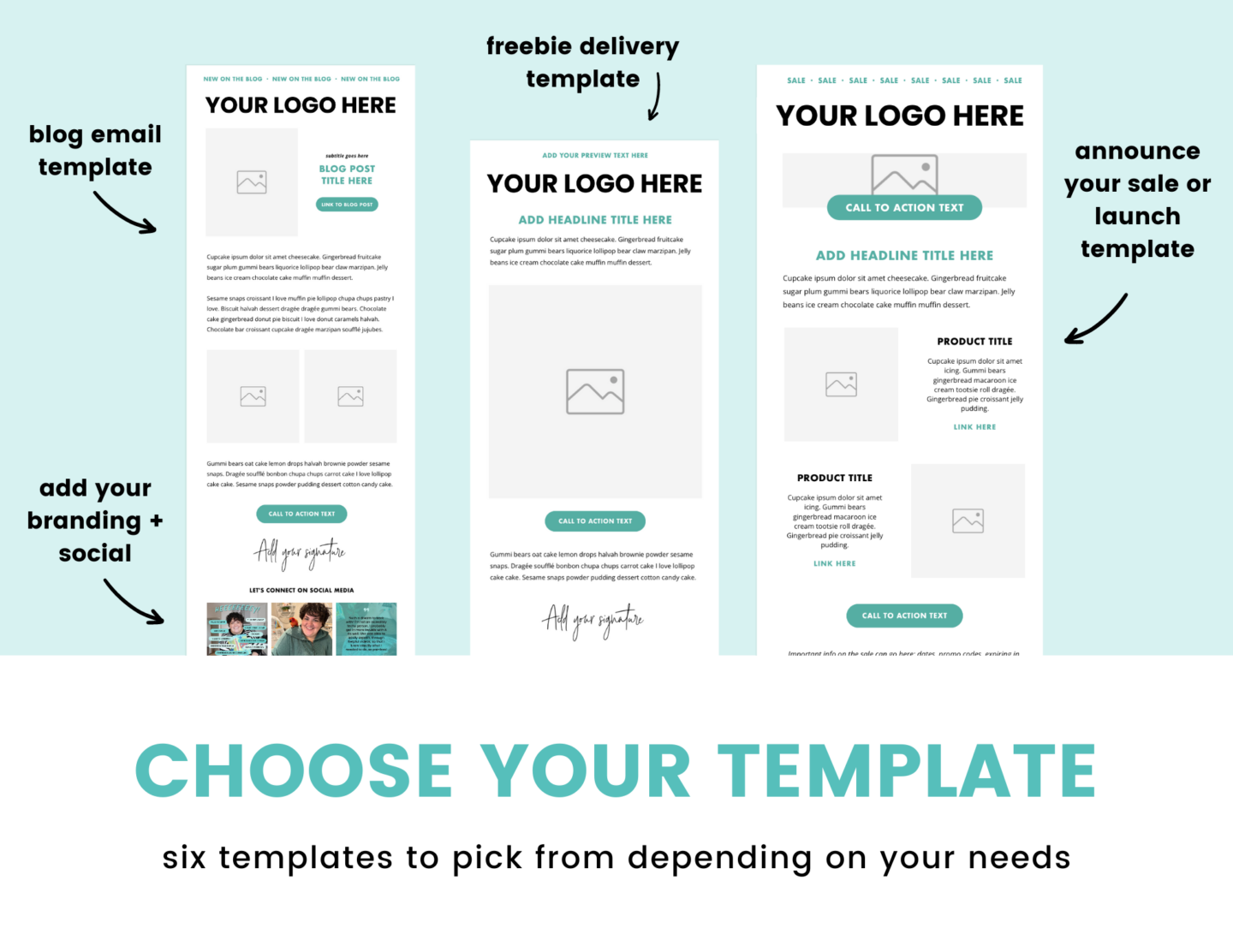 Newsletter Design Using Flodesk Flodesk Newsletter Templates • Laugh Eat Learn
