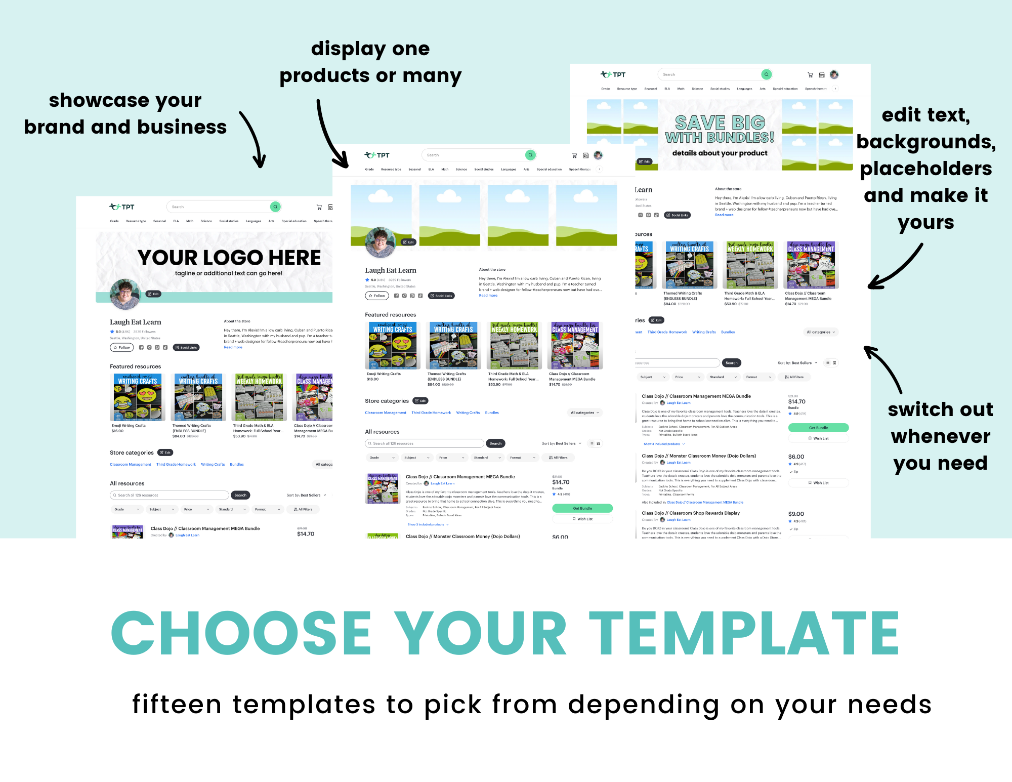 Image of TPT banner templates