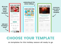 Winter Holiday Pack - Flodesk Newsletter Templates - Image 2