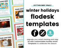 Winter Holiday Pack - Flodesk Newsletter Templates