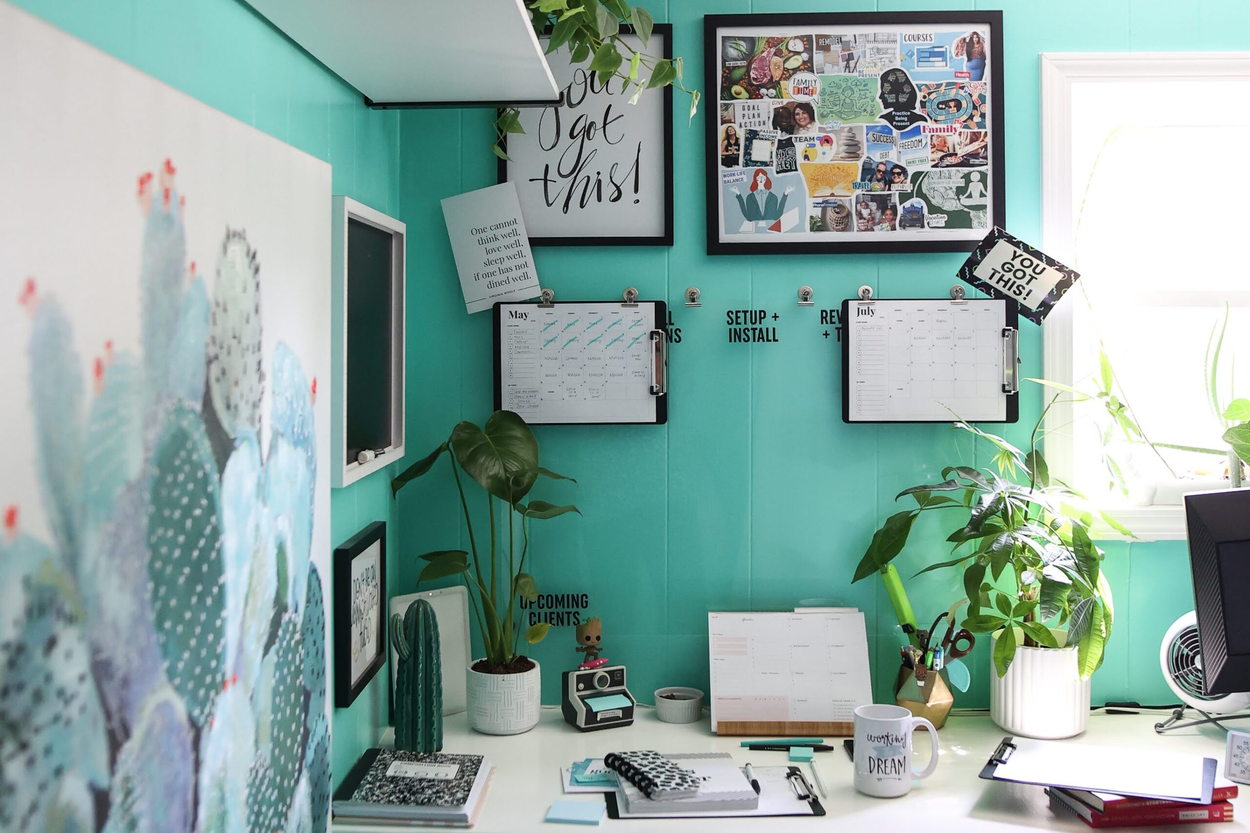 Image of my teal themed office