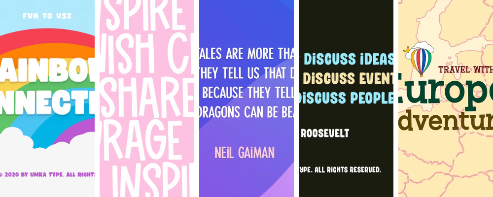 Bold kid friendly fonts for your classroom