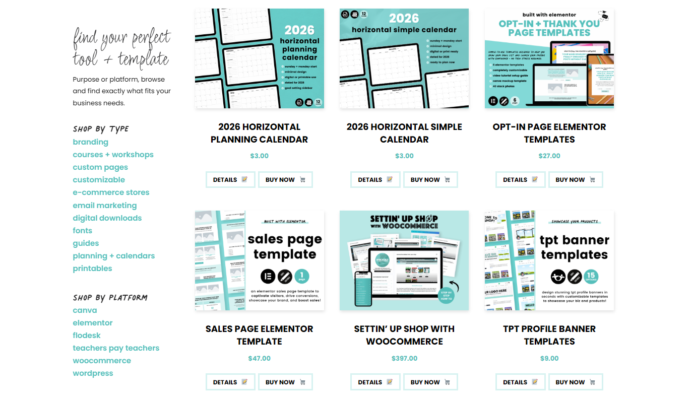Image of a sidebar on a site shop used to boost ecommerce conversion