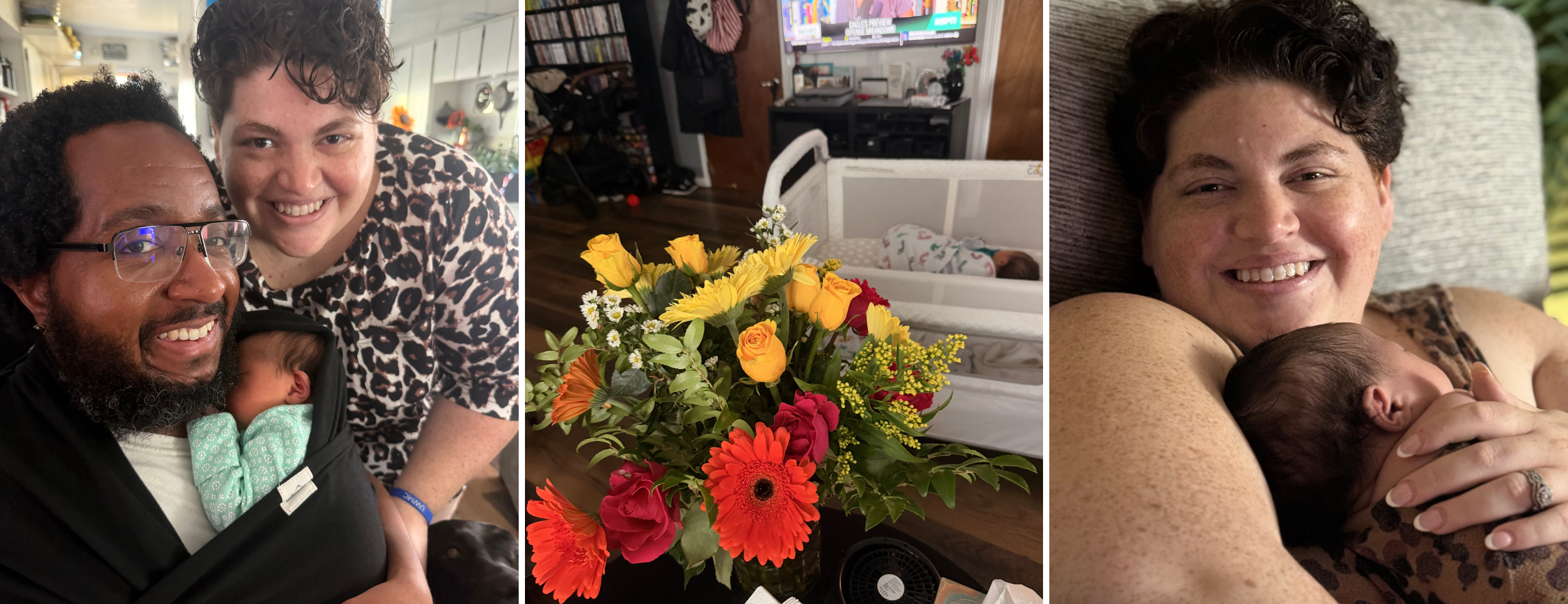 images of alexis' daughter and husband